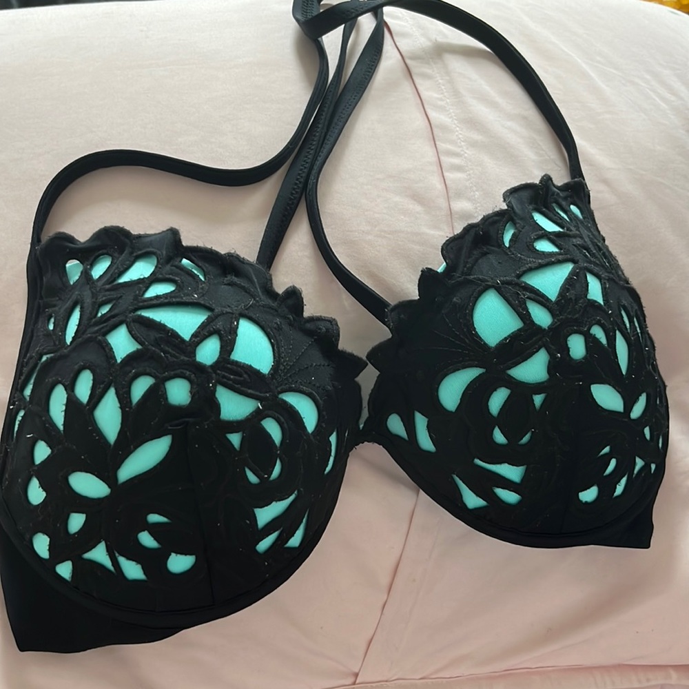 Turquoise bikini top so cute for summer